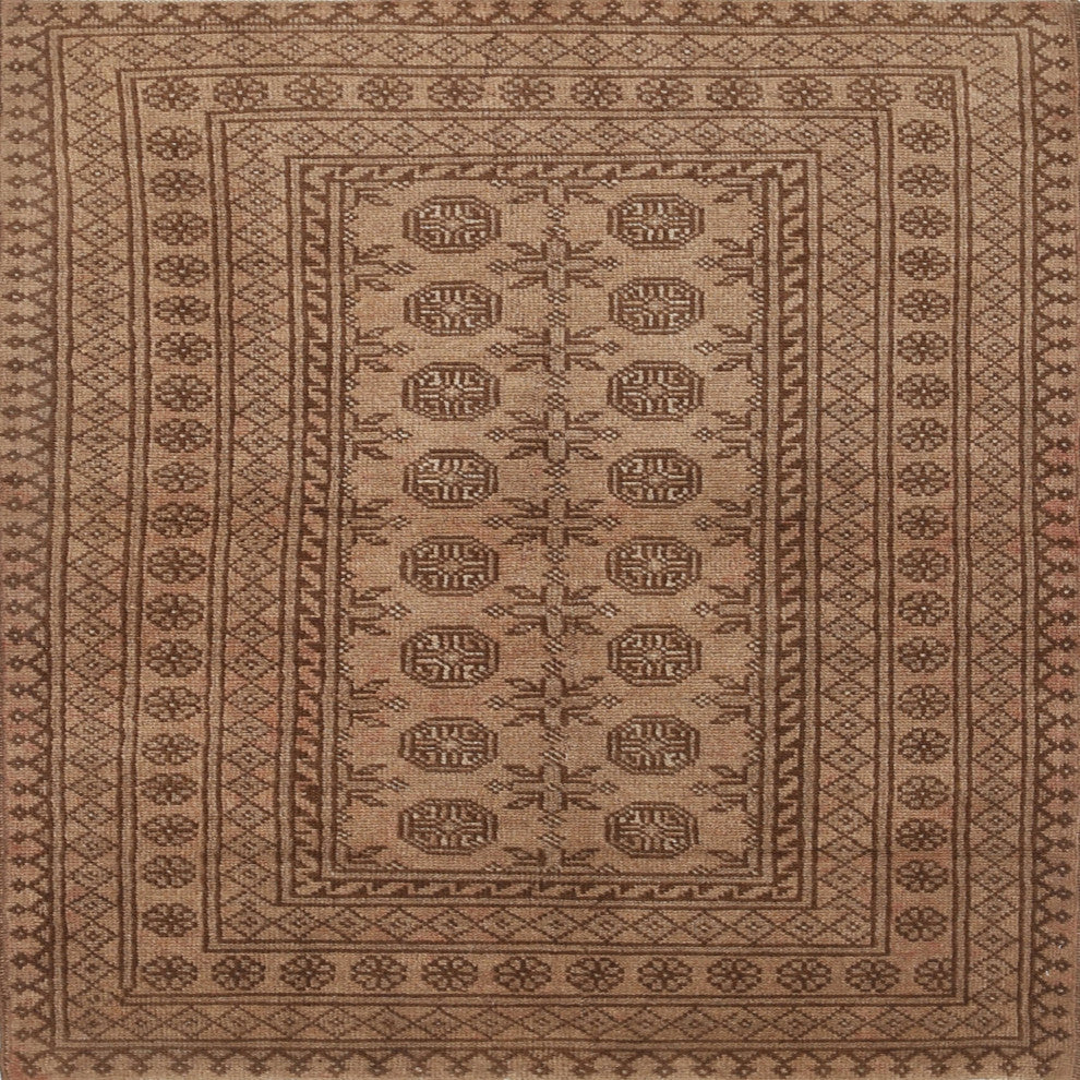 Ahgly Company Indoor Square Traditional Area Rugs, 3' Square