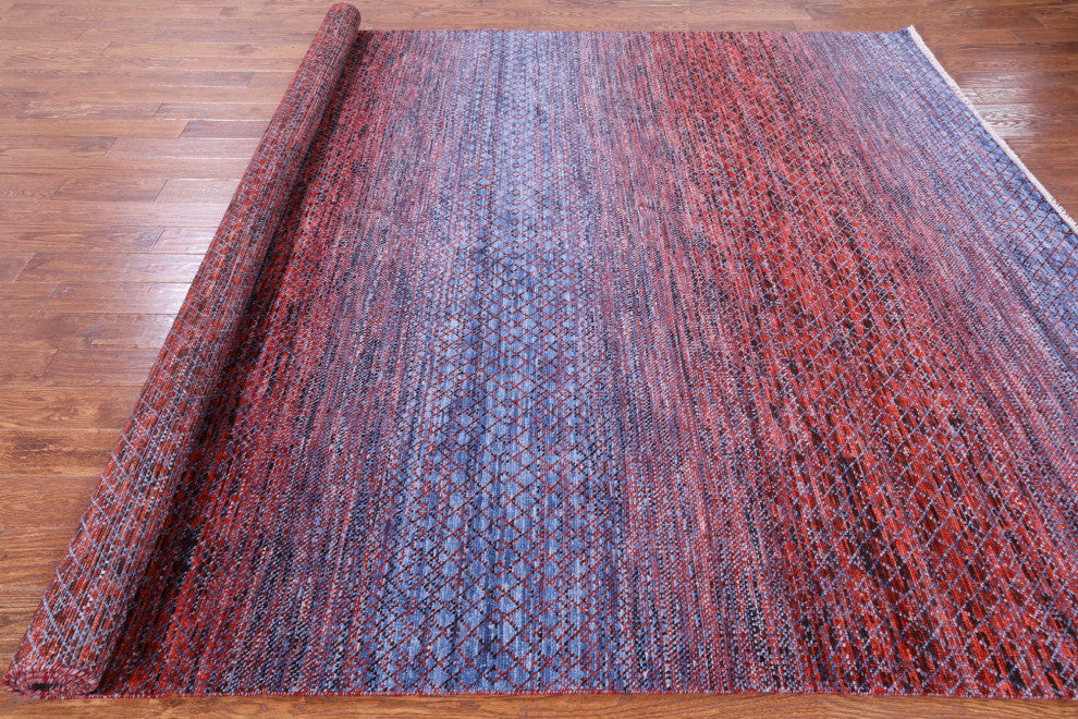 9' 1" X 12' 0" Handmade Savannah Grass Wool Rug Q9226