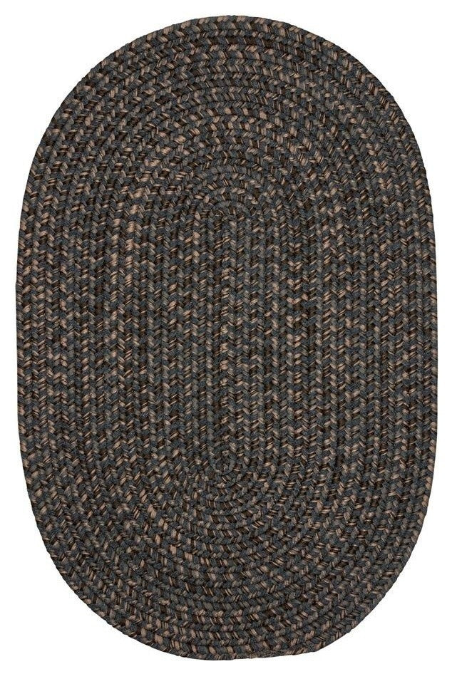 Colonial Mills Hayward HY29 Charcoal Traditional Area Rug, Round 6'x6'