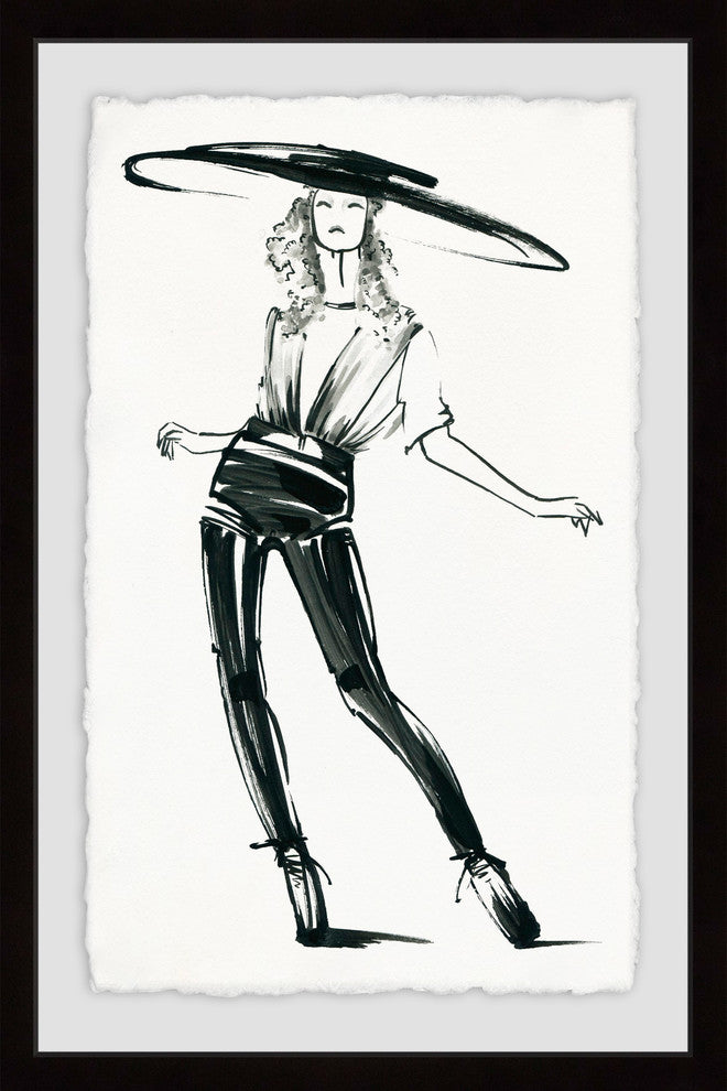 "Asian Fashion" Framed Painting Print, 24"x36"