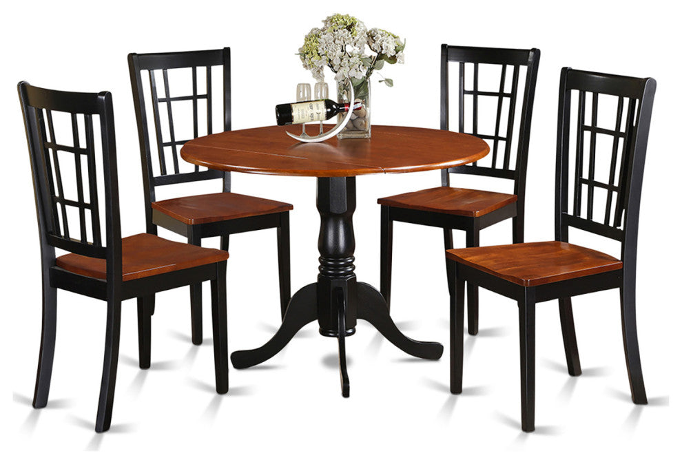 5 Pc Kitchen Nook Dining Set -Kitchen Table And Kitchen4 Chairs