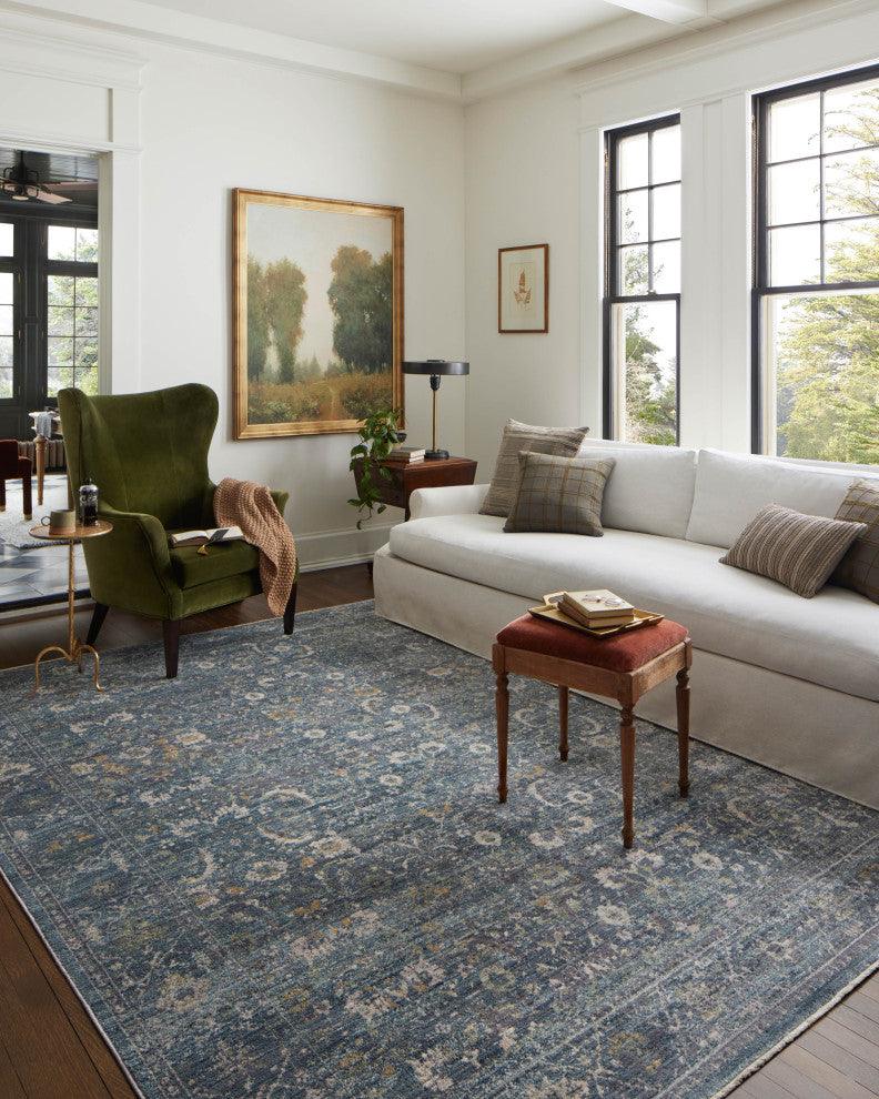 Jean Stoffer x Loloi Bradbury Ocean / Gold 10''-0" x 14''-0" Area Rug