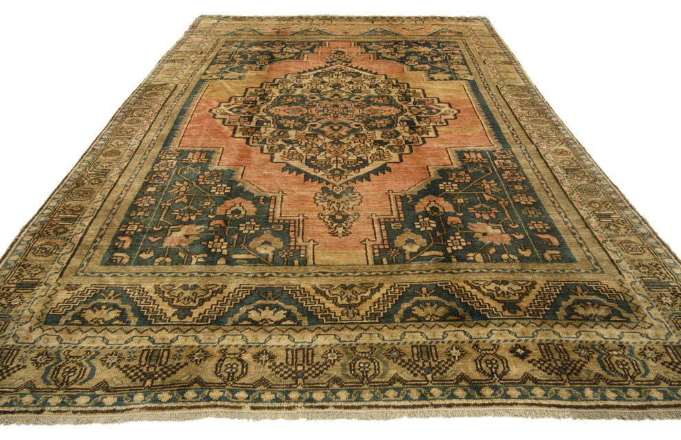 Vintage Turkish Oushak Rug, 05'03 X 09'03