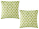 Green Lattice Outdoor Pillow Cover 18x18 (Set of 2)
