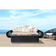 Pyromania Millenia Concrete Fire Pit Table, 48"x30", Charcoal Gray, Propane