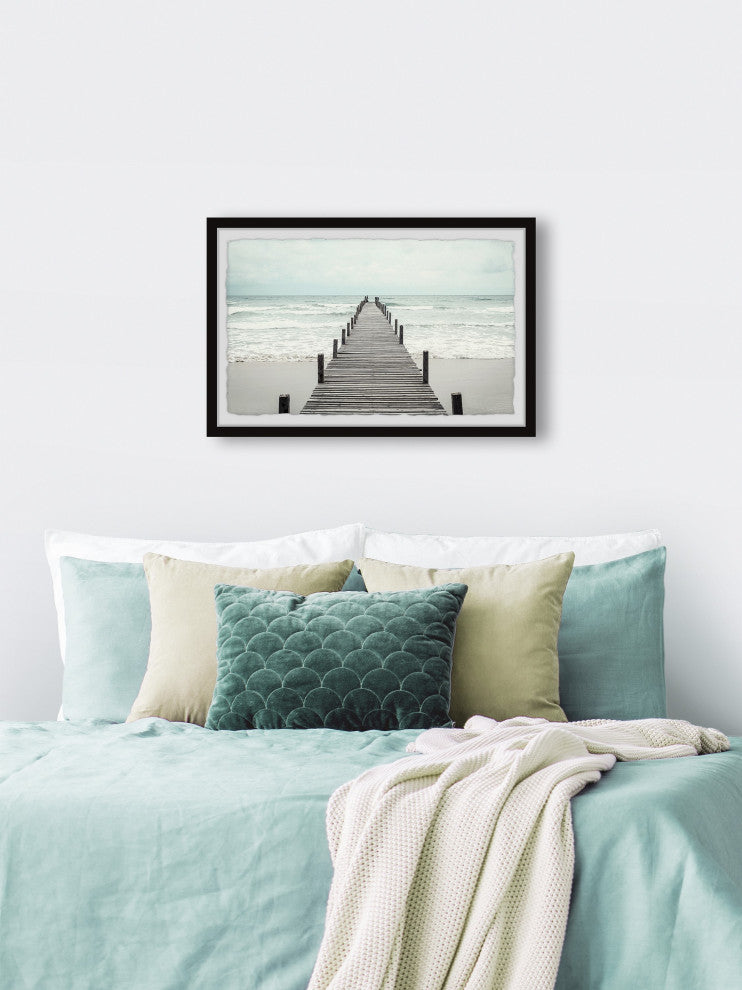 "Life Is a Bridge" Framed Painting Print, 45x30