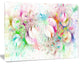 Snow Fractal Ornamental Glass, Oversized Abstract Canvas Art Print, 60x40