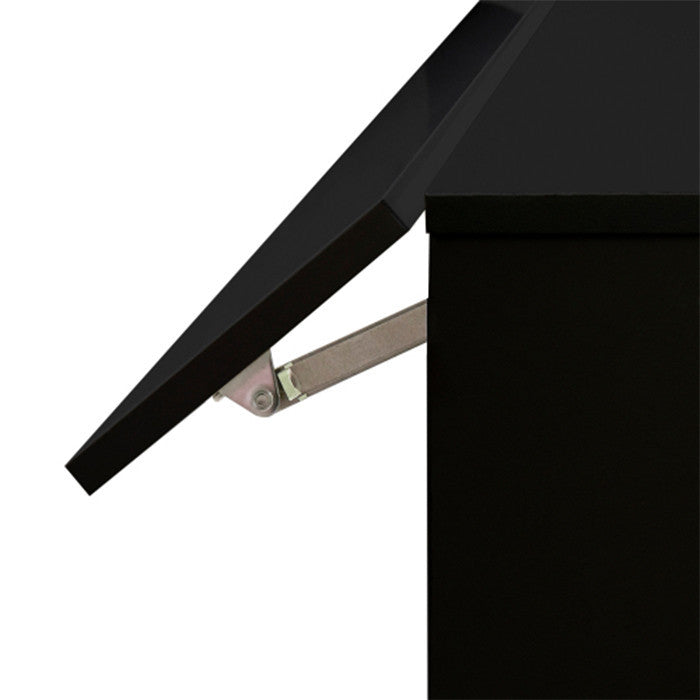 Modern Black Grey MDF benches Wall Mounted Floating TV stand with 20 Color LEDs