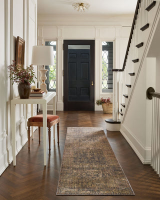 Jean Stoffer x Loloi Bradbury Ink / Multi 2'-6" x 8'-0" Runner Rug