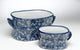 Blue and White Footbath, Set of 2