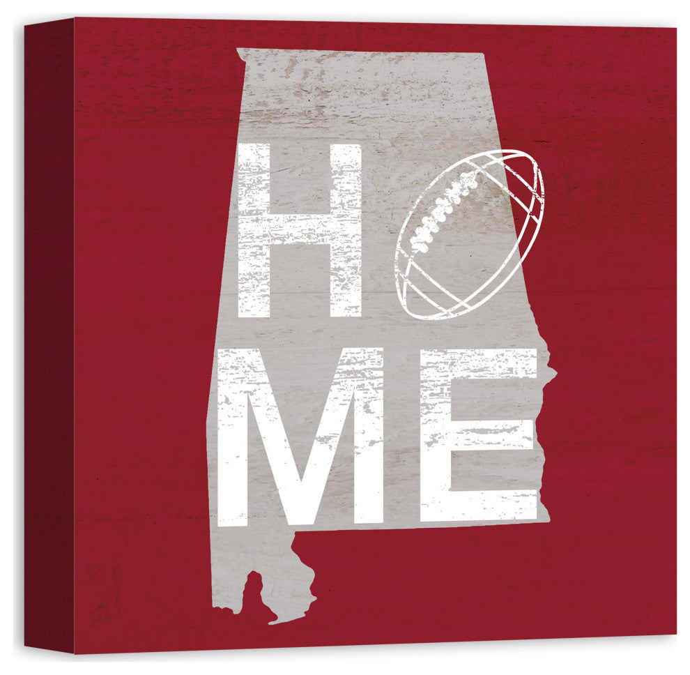 Alabama Football Sate Pride 16x16 Canvas Wall Art