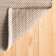 Dash & Albert Herringbone Stone Handwoven Cotton Rug, Natural, 2' x 3'