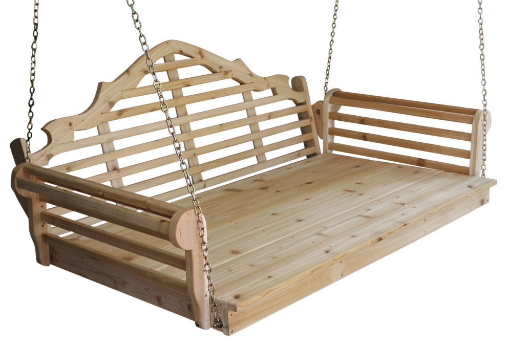 Cedar Marlboro Swingbed, Unfinished, 5 Foot