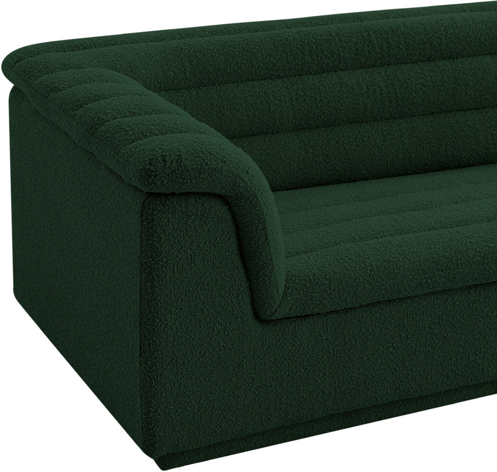Cascade Upholstered Set, Green, Boucle Fabric, Chair