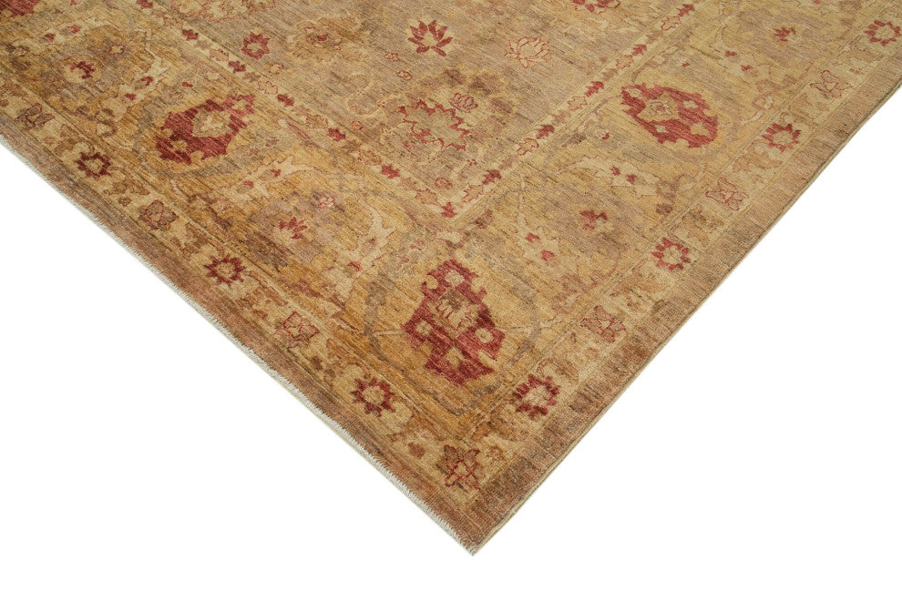 Rug N Carpet - Handmade Oriental 8' 0" x 10' 6" Wool Oushak Area Rug