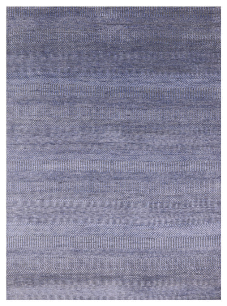 5' 1" X 6' 11" Handmade Savannah Grass Wool and Silk Rug Q11497