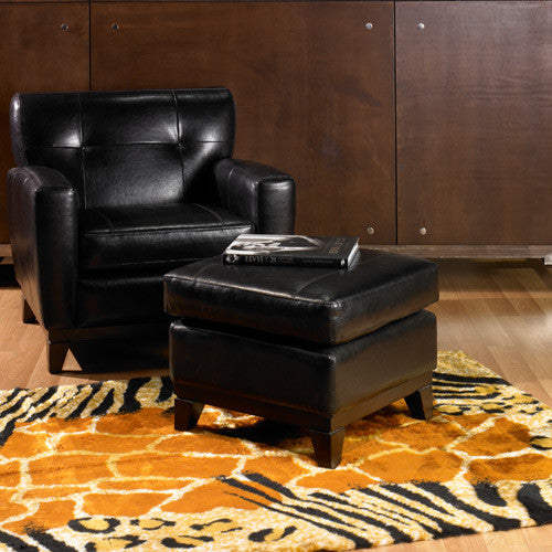 Safari Kenya Rectangle Faux Fur Rug, 56"x79"