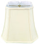 Royal Designs Square Cut Corner Bell Lamp Shade, Eggshell, 9"x16"x13", Single