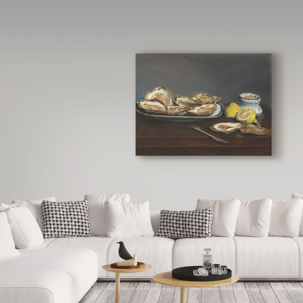 Edouard Manet 'Oysters' Canvas Art, 47"x35"