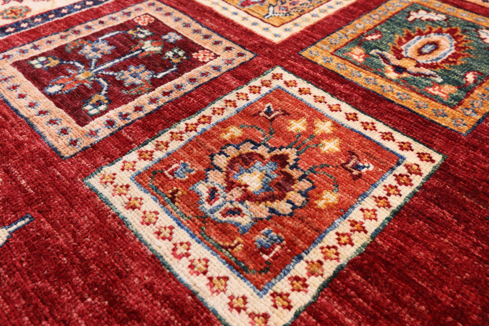 Tribal Persian Gabbeh Hand Knotted Rug 5' 8" X 8' 1" Q4940