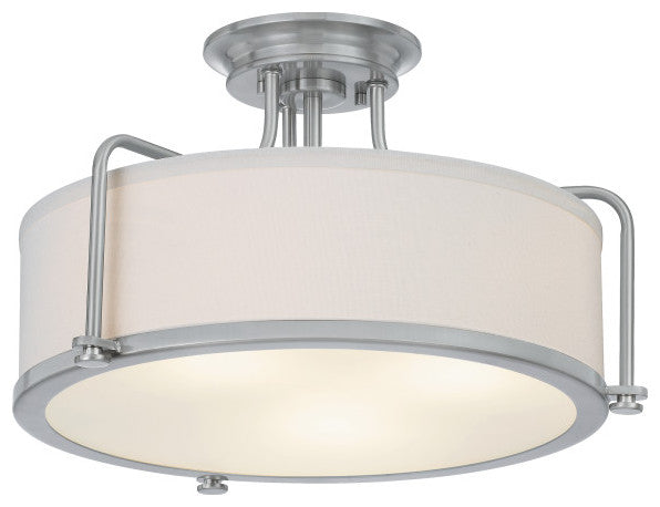 Calvary 3-Light Semi-Flush Mount, Western Bronze