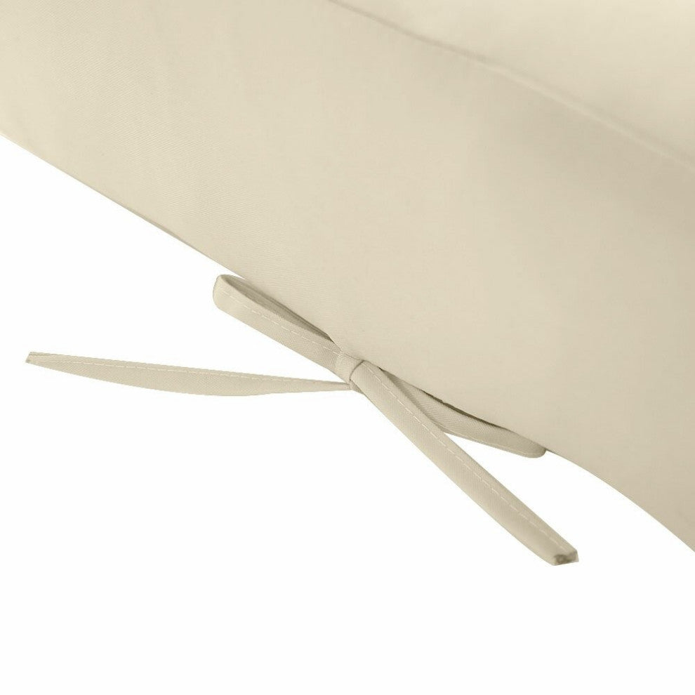 Knife Edge w/Buttons Ottoman Cushion Chair Seat In/Outdoor 16"x16"x5"-AD006