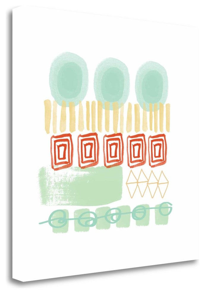 "Mixed Pattern II" By Linda Woods, Giclee Print on Gallery Wrap Canvas