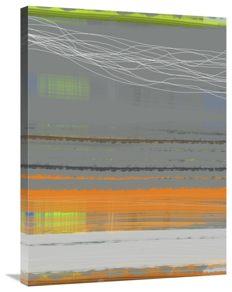"Abstract Orange Stripe1" Fine Art Print