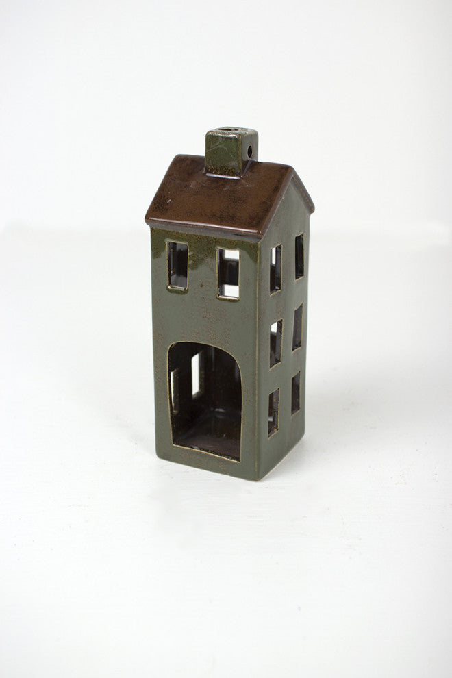 Set of Six Ceramic Village-one Each Design