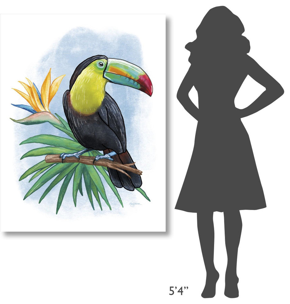 "Tropical Flair IV" Digital Paper Print by Mary Urban, 38"x50"