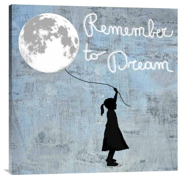 "Remember to Dream" Stretched Canvas Giclee by Masterfunk Collective, 30x30"