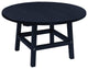 Captiva Casual 32" Round Table Top with 17" Legs, Onyx