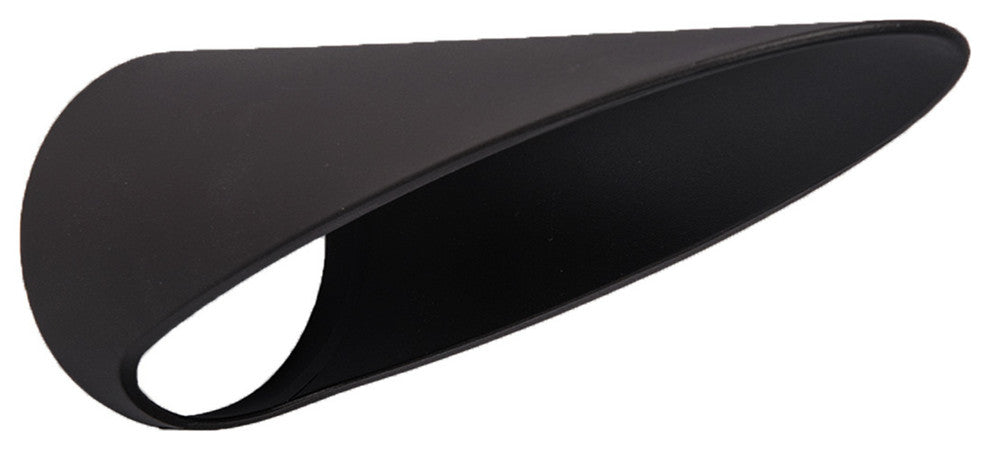 Large Accent Long Cowl for Glare Reduction, Bronzed Brass