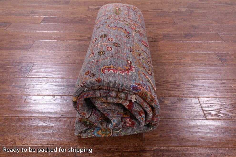 5' 8" X 8' 0" Handmade Persian Tabriz Wool Rug Q9843