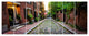 Acorn Street Massachusetts, Landscape Canvas Art Print, 83"x32", 7 Panels