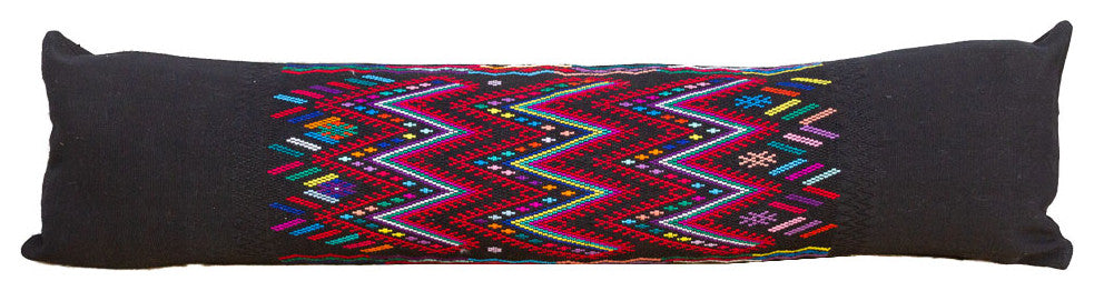 Long Vintage Mayan Brocade Zyanya Pillow