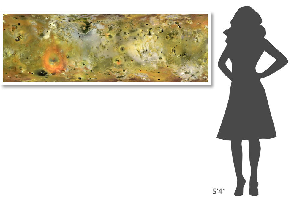 "Surface of Io Composite from Gallileo Mission" Paper Print by NASA, 74"x26"