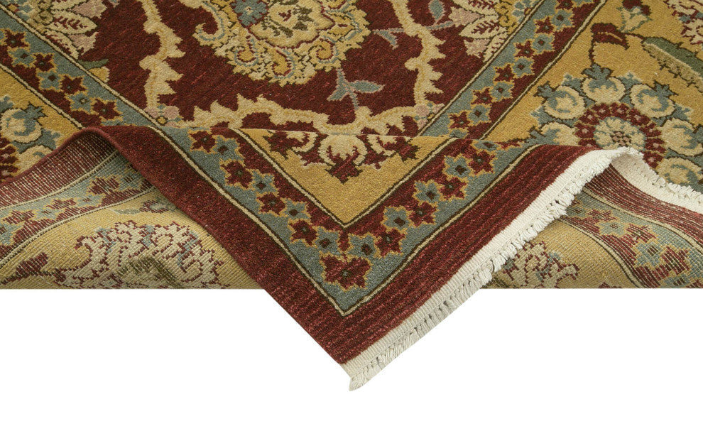 Rug N Carpet - Handwoven Oriental 9' 11" x 12' 8" Decorative Oushak Area Rug