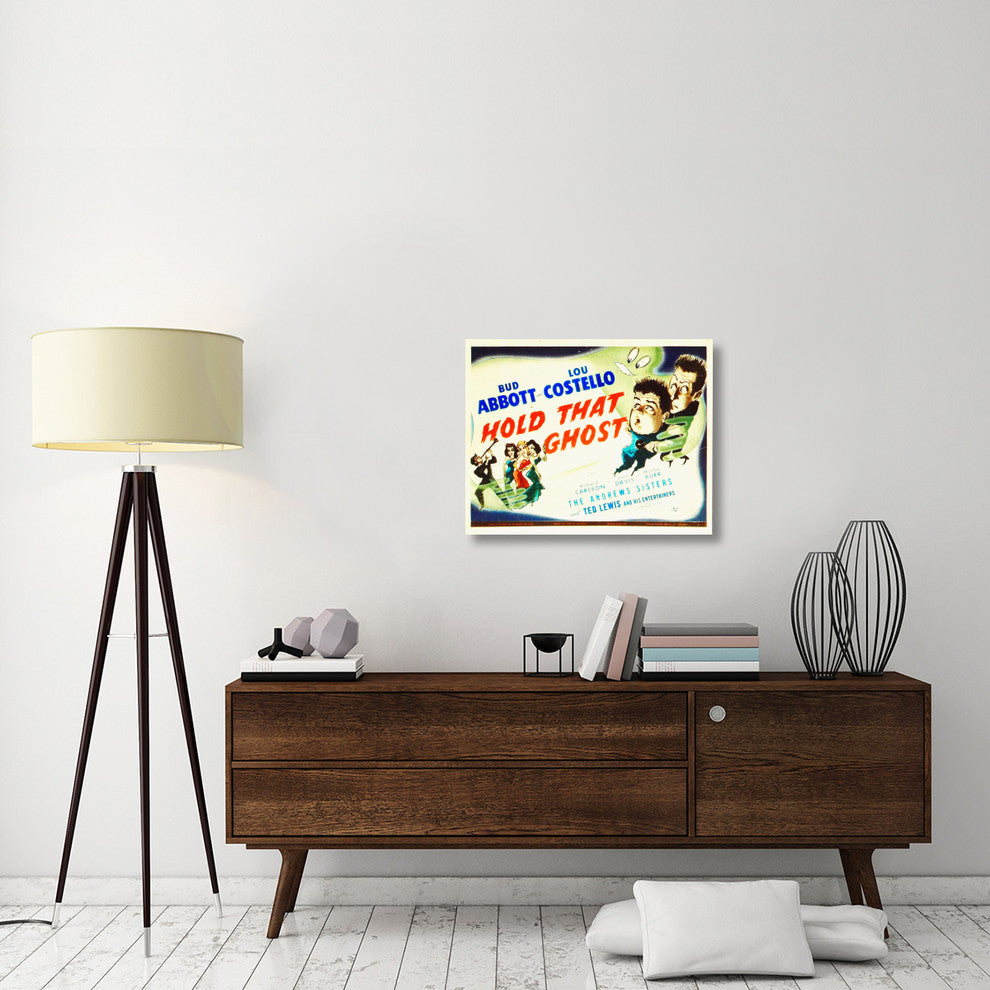 "Abbott & Costello - Hold That Ghost" Canvas Giclee, 30"x24"