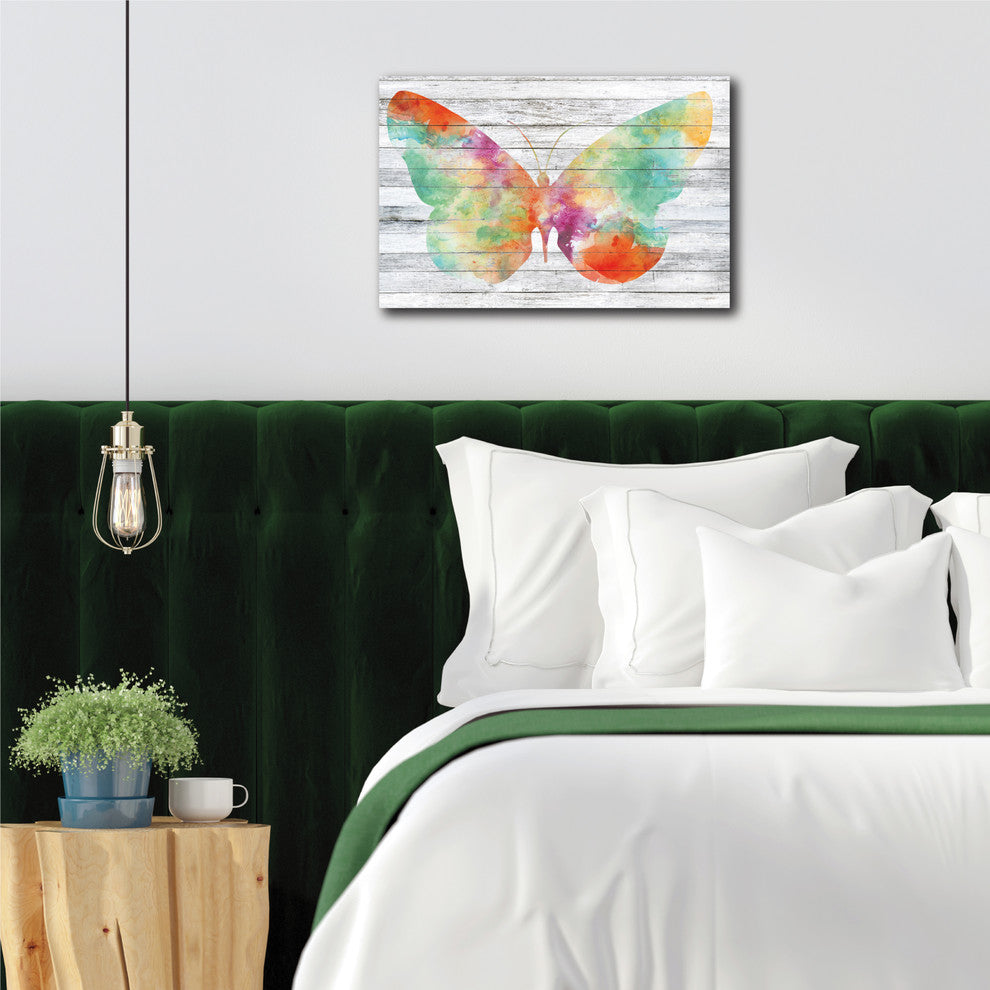 "Wings on Wood I" Gallery-Wrapped Canvas Wall Art, 12"x18"