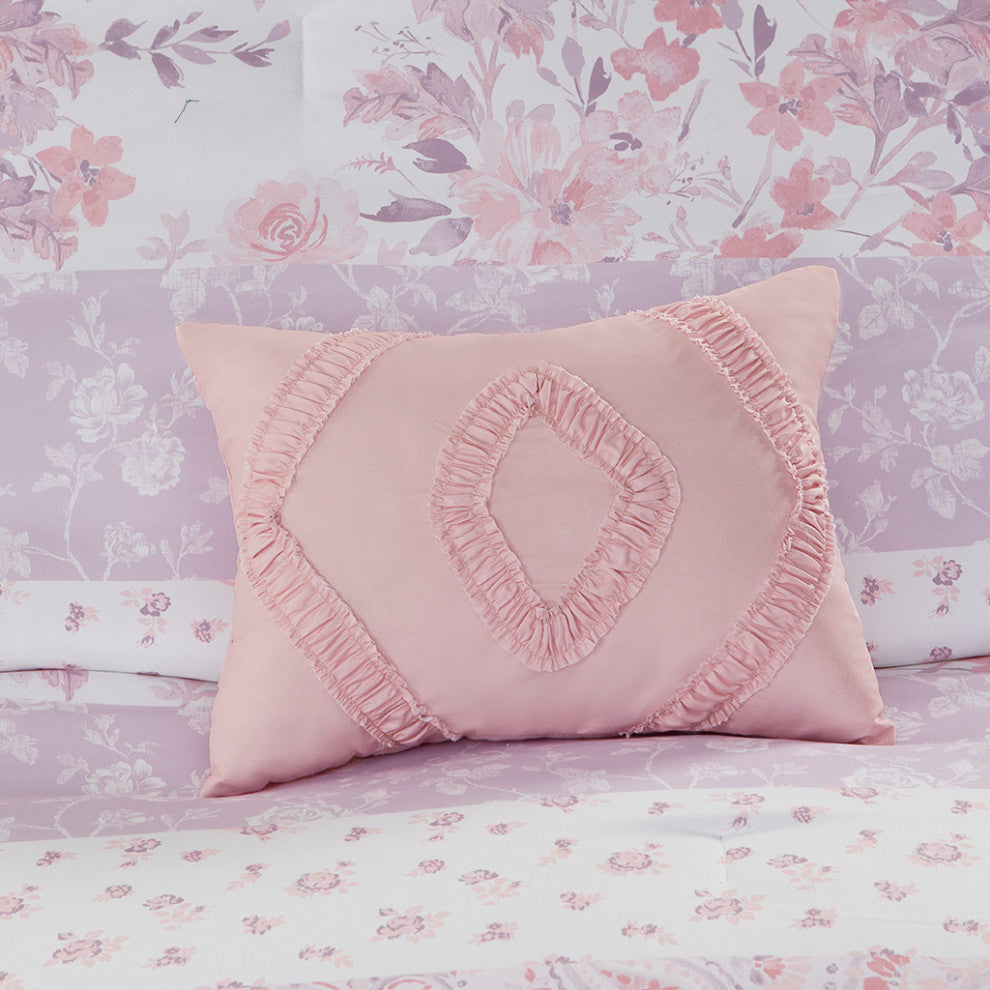 Intelligent Design Oliena Floral Paisley Comforter Set, Pink