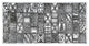"Patterns of the Amazon I BW" Digital Paper Print by Kathrine Lovell, 74"x38"