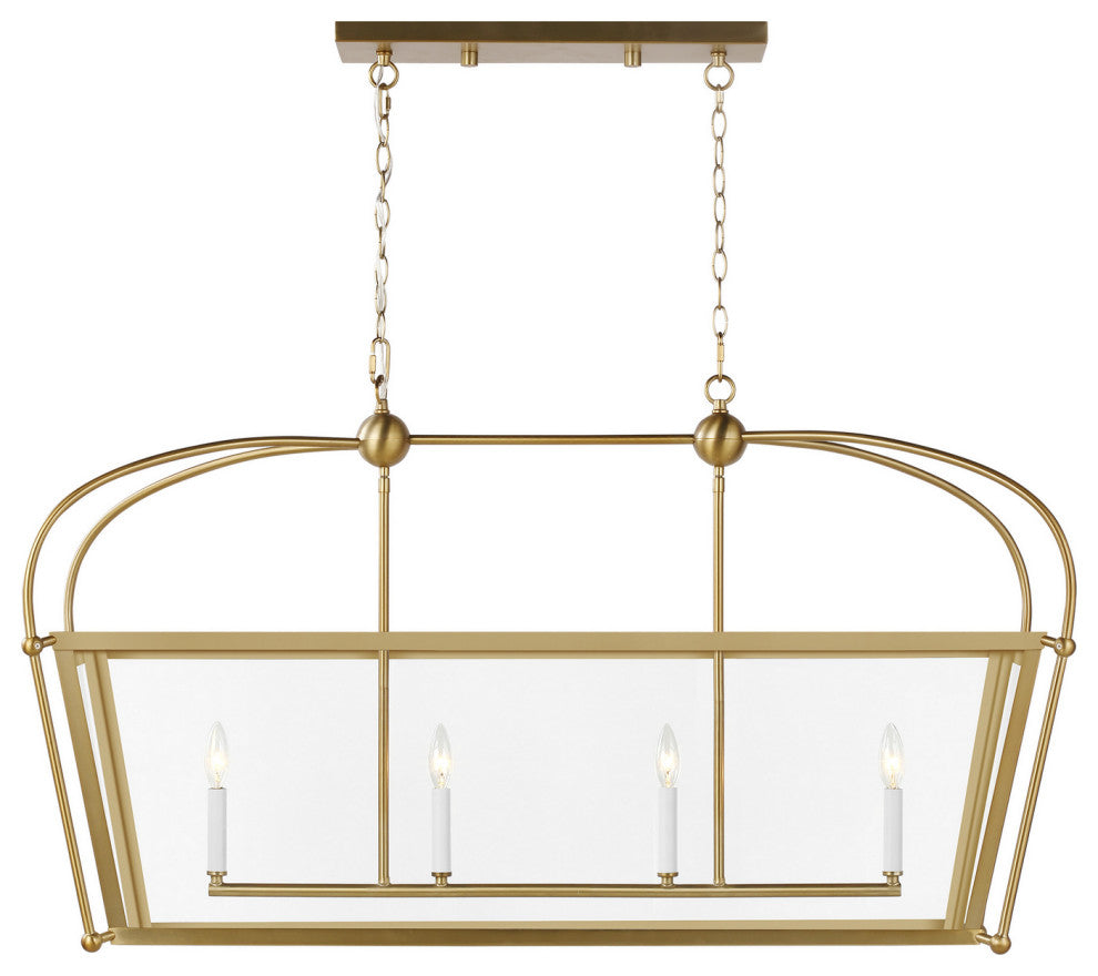 Visual Comfort Studio-6691004-848-Four Light Linear Foyer, Charleston