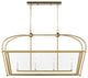 Visual Comfort Studio-6691004-848-Four Light Linear Foyer, Charleston