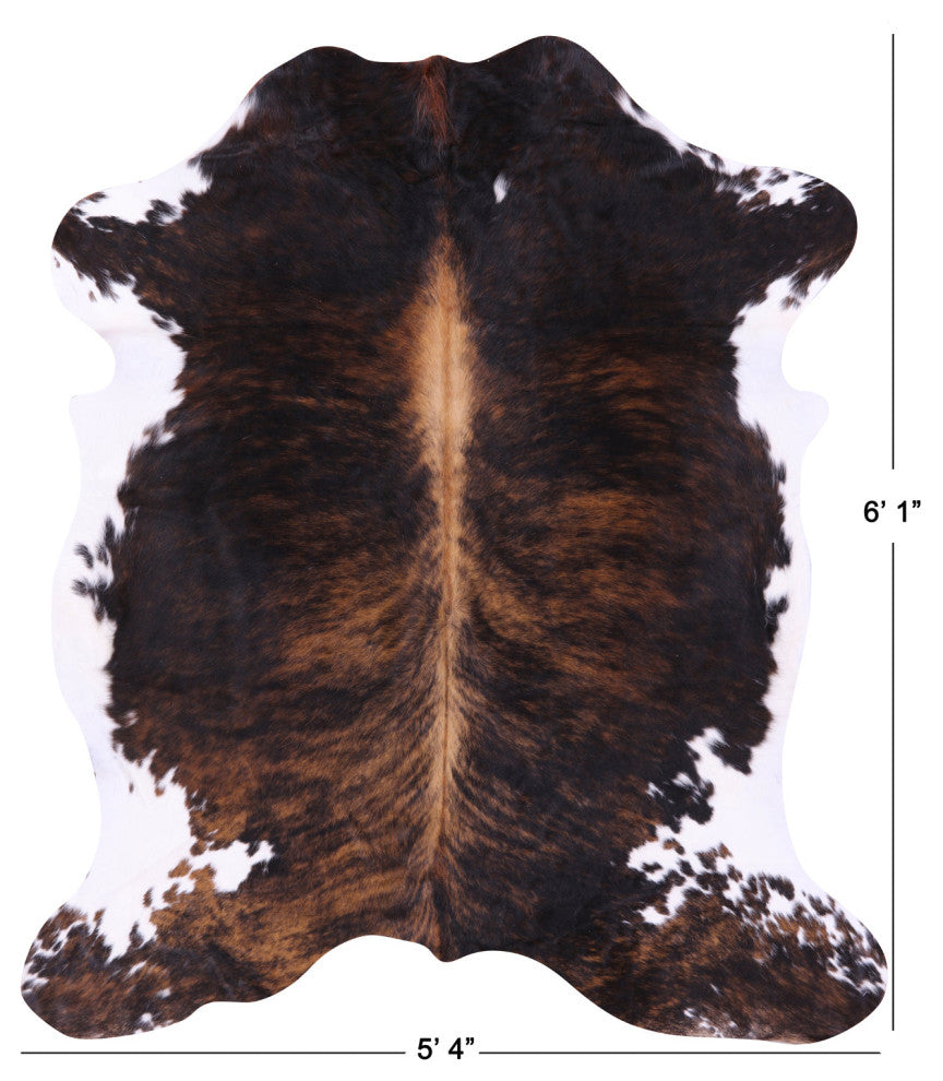 Natural Cowhide Rug 6' 1" X 5' 4" C2039