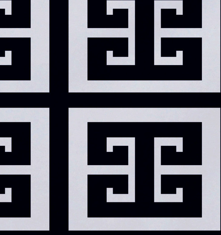 Geometric Decorative Placement, Spring Navy, Set of 4
