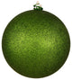 Vickerman N592034Dg 8" Juniper Green Glitter Ball Ornament