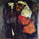 Egon Schiele Pregnant Woman and Death - 20" x 20" Premium Canvas Print