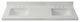 Chantilly White Quartz Top With Mounted White Rectangular Ceramic Basin, 61"