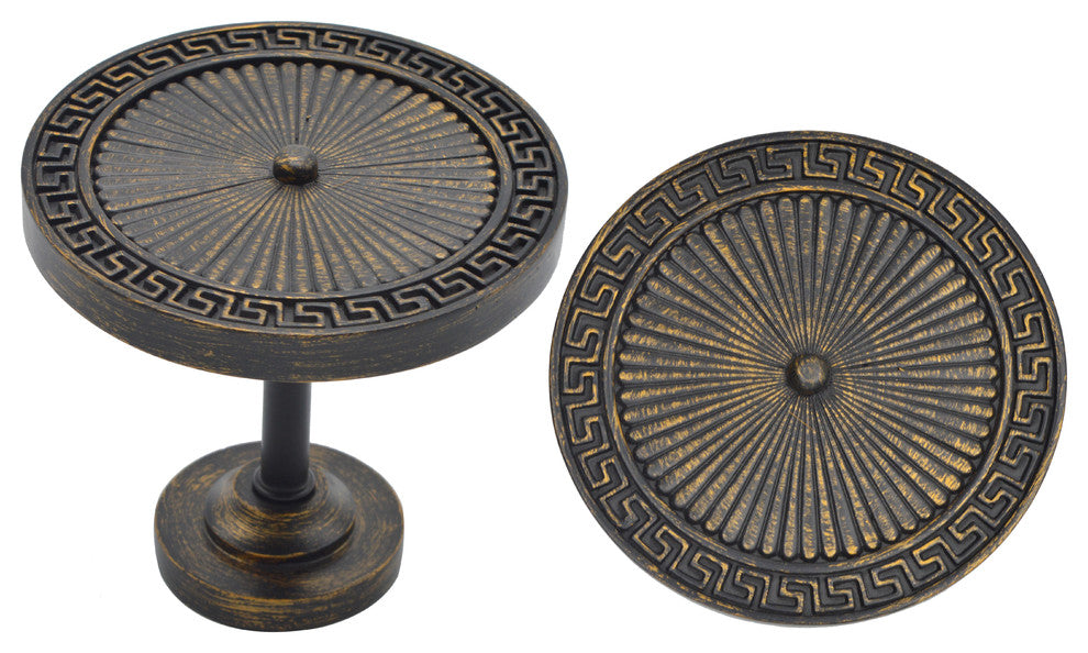 Large Agia Medallion Drapery Holdback, Burnt Gold, Set of 1